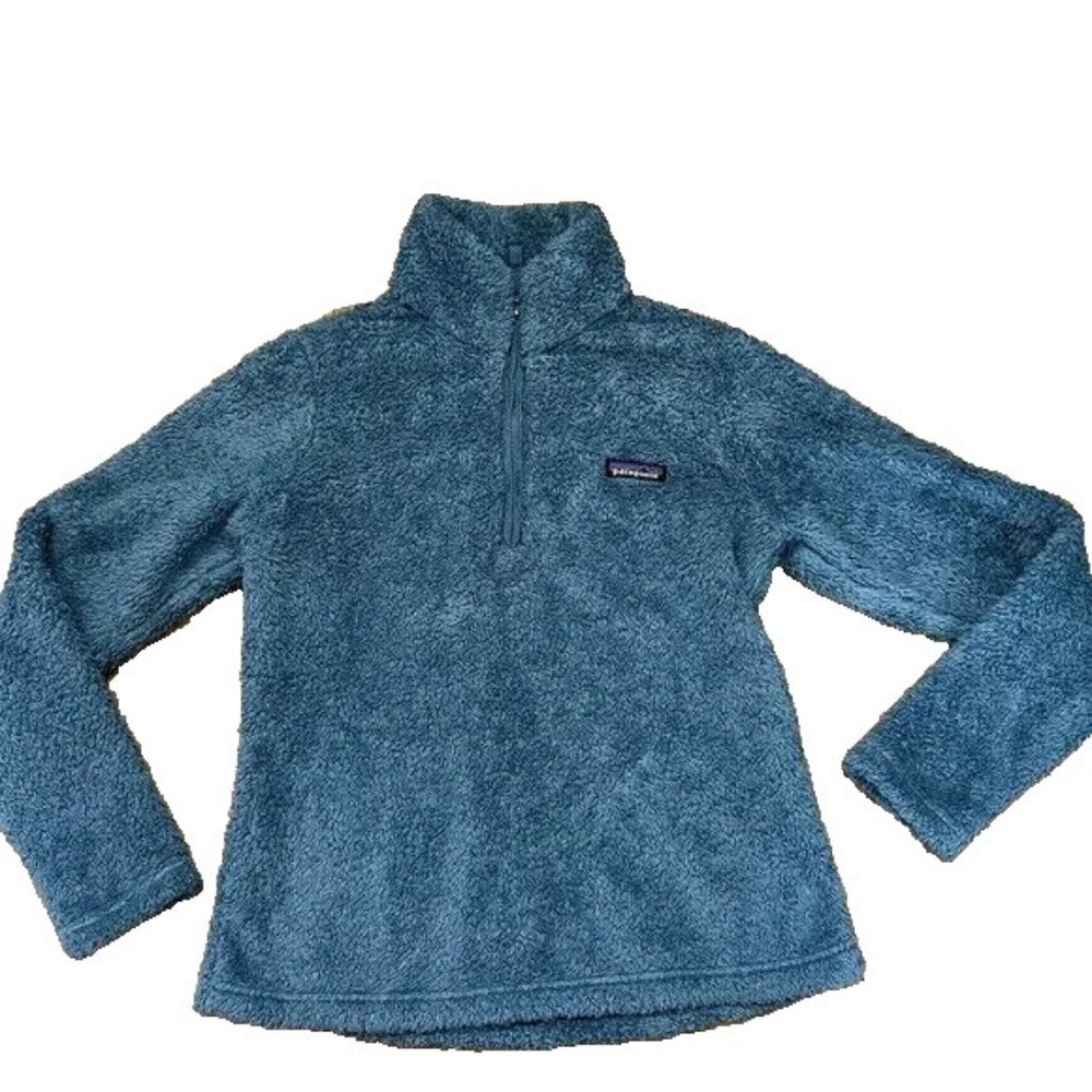 Patagonia Blue 1/4 Zip Sherpa Pullover Size Small